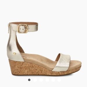 Ugg Gold ZOE II METALLIC WEDGE